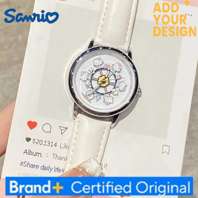 Sanrio Hello Kitty Watch Kawaii Cartoon Cute Animation Creative Exquisite Fashion Versatile Girls Quartz Watch Holiday Birthday Gift H2512231