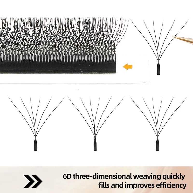 MENGLUKE W Shaped Bloom 2D 3D 4D 5D 6D 7D 8D Automatic Flowering Premade Fans Eyelash Extensions Natural yy Individual LashesT251223
