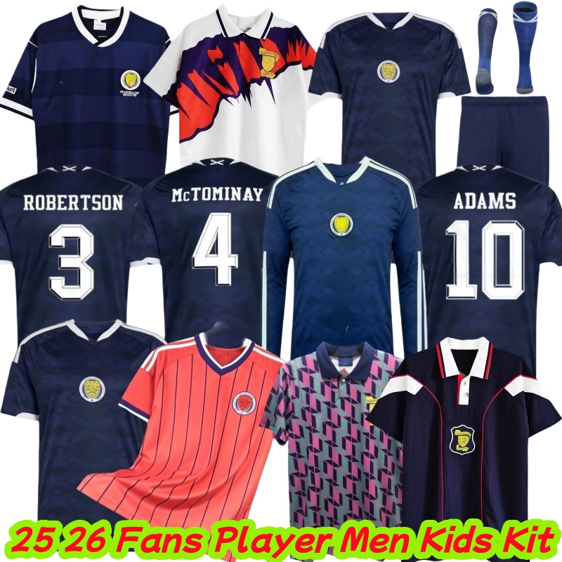 Scotland Football shirt 2026 2027 TIERNEY Soccer Jerseys 26/27 ROBERTSON McTOMINAY McGREGOR DYKES ADAMS Shirt Away national team CHRISTIE ARMSTRONG FRASER uniform