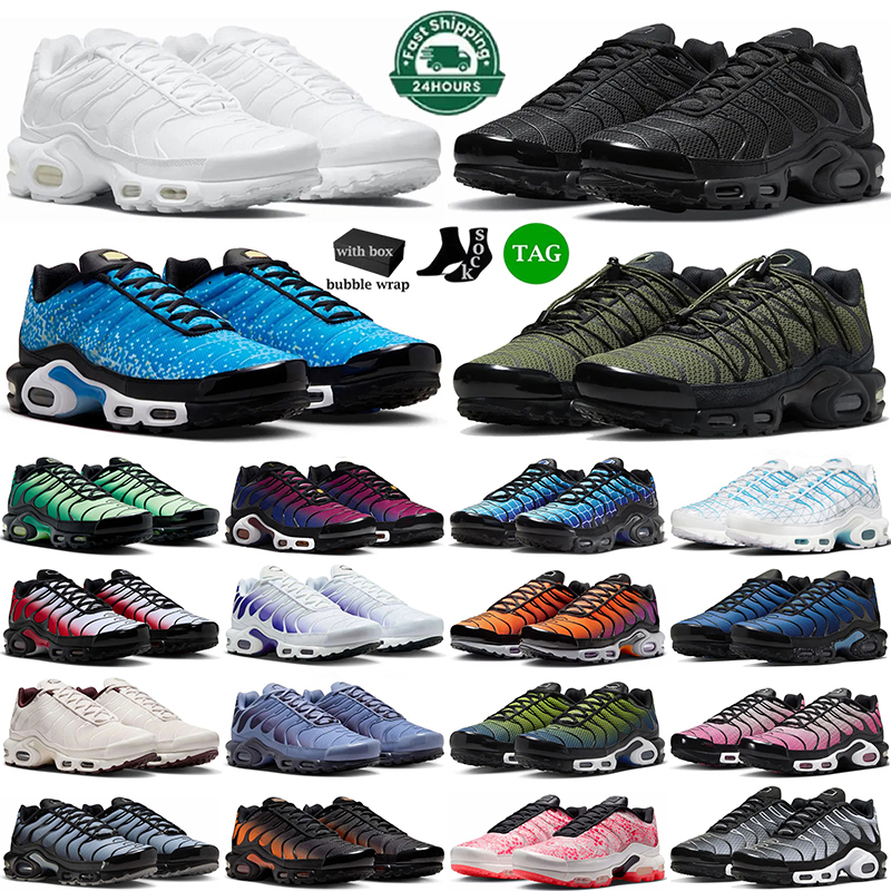 Designer Shoes Fashion Tnss Running Shoes Men Women Trainers Platform chaussure Triple White Black Unity Sky Blue Ice Hyper Tns Plus Casual Flat shoes daily outfits