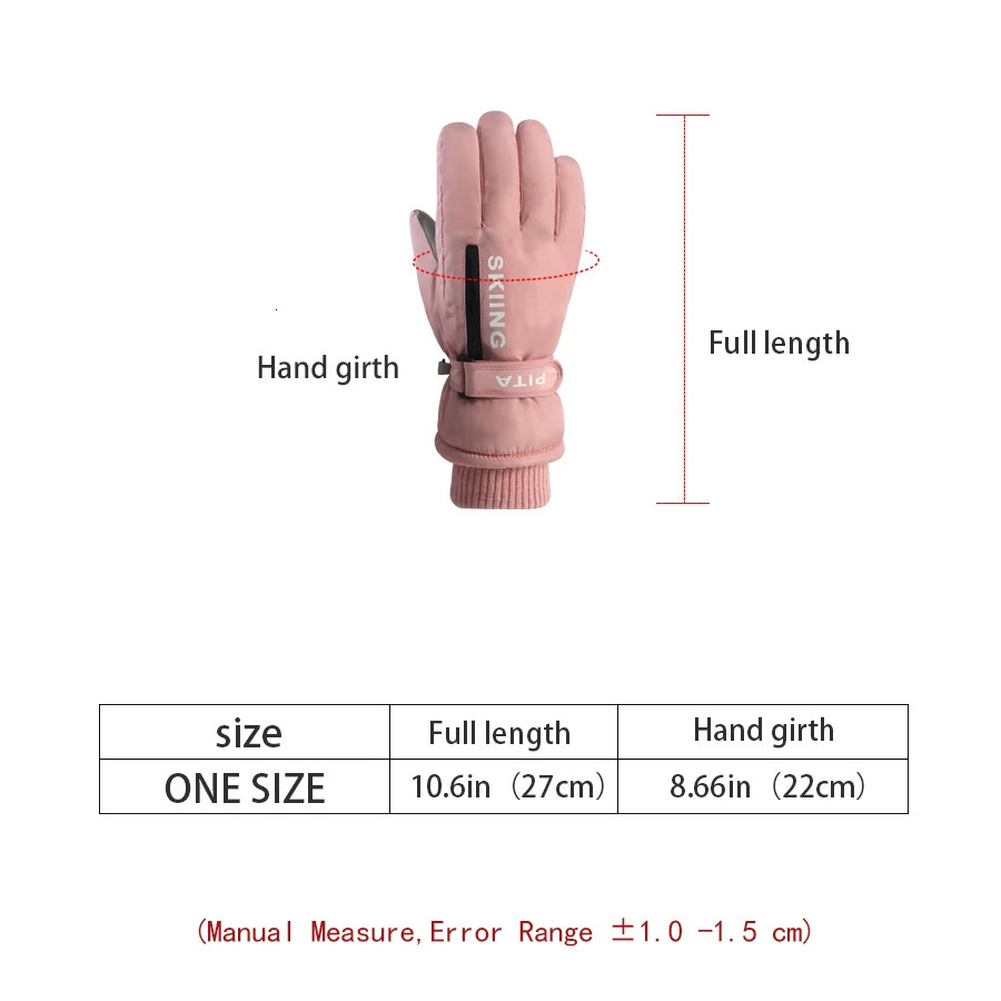 WOMENS Professional Winter Warm Skiing Gloves Snow Waterproof Motorcycle Smile 506 Touch Screen 251223 - view 7