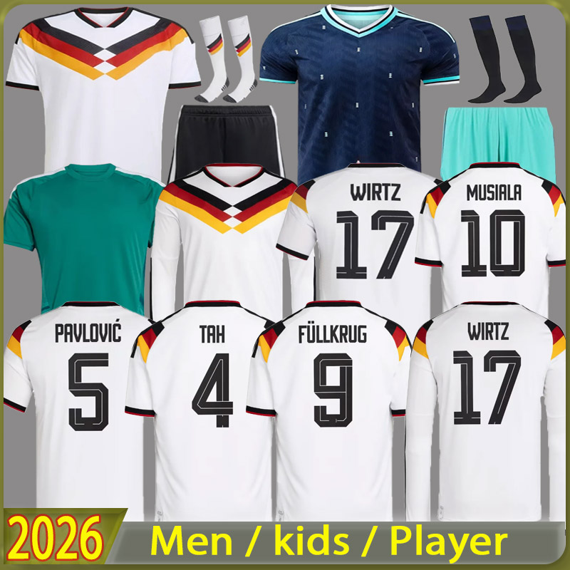 Germany jersey 2026 World Cup 26 soccer jerseys Kit football shirts men kids set goalkeeper Deutschland Wirtz HAVERTZ GNABRY sleeves goalkeeper