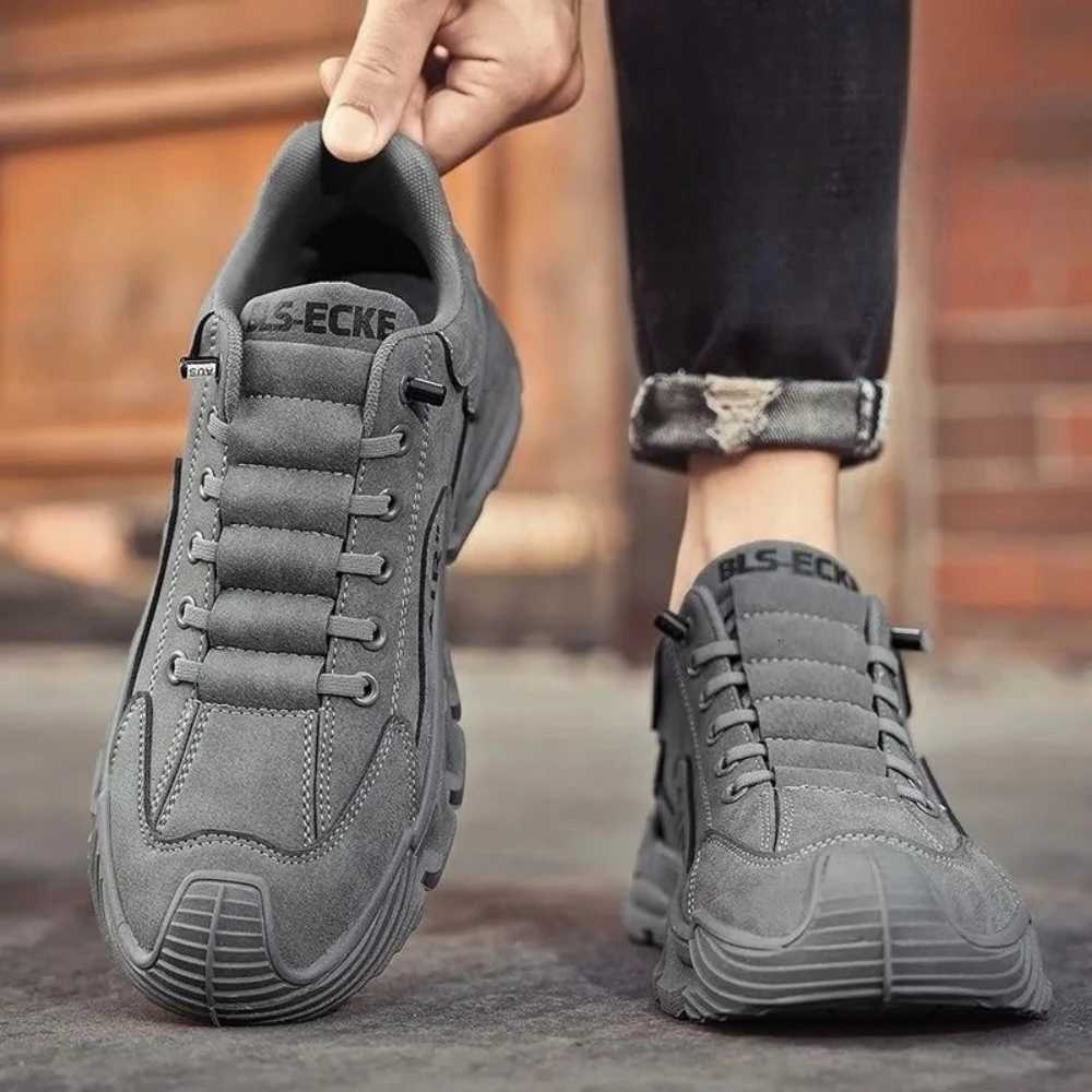 Mens Work Shoes 2025 New Sle Breathable Slip-On Anti-Slip Wear-Resistant Casual Sports Shoes Thick Bottom Labor Protection Z251223