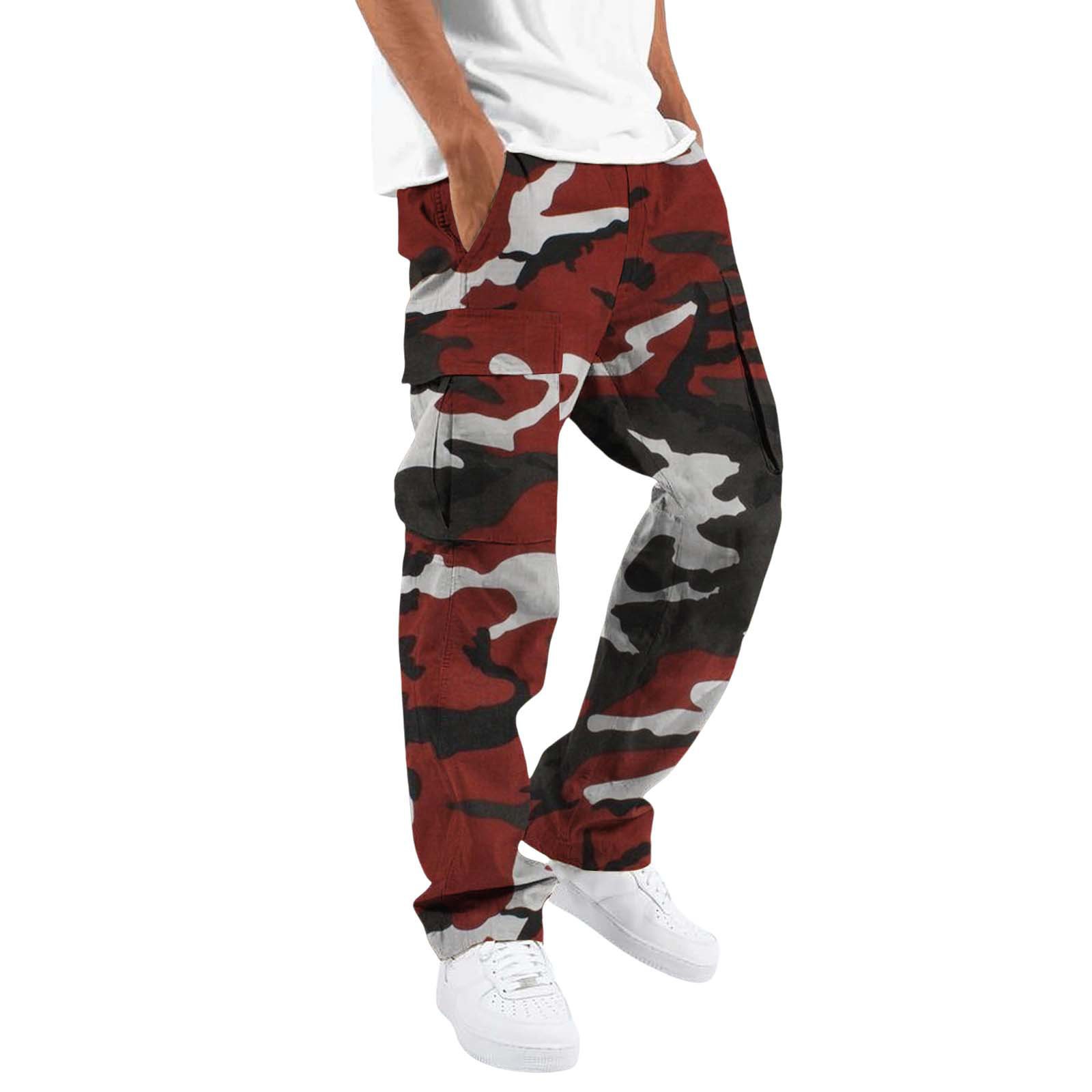 multi-pocket sweatpants Loose cargo pants Men's Outdoor Sports Jogging casual Pants Elastic quick-drying camouflage men trousers