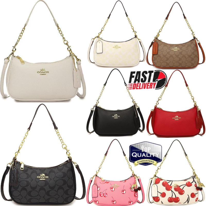 Designer handbag high-quality luxurious fashionable printed chain armpit single shoulder crossbody bag Black and white solid color 3265