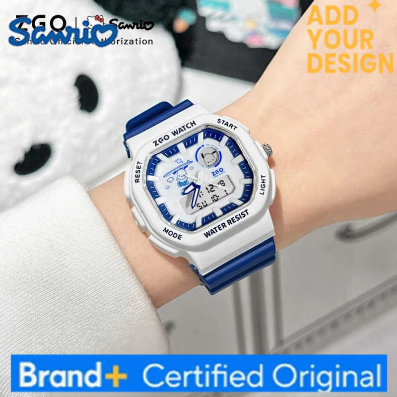 Sanrio Pochacco Boys Kids Watch Dual Display Sports Digital Watch Waterproof Chronograph Electronic Watch 810 H251223