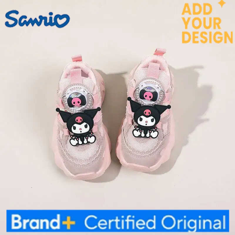 Sanrio Kuromi Girls New Casual Shoes Childrens Animal Cartoon Fashion Soft Sole Breath Sports Shoes Comfortable Running Shoes H251223