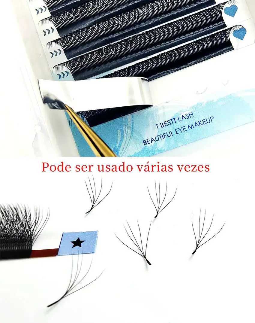 Tbestt 5D-W Shaped Eyelash Extension Premade Volume Fans Clover W Style Lashes False Mink Soft Easy Faning EyelashT251223