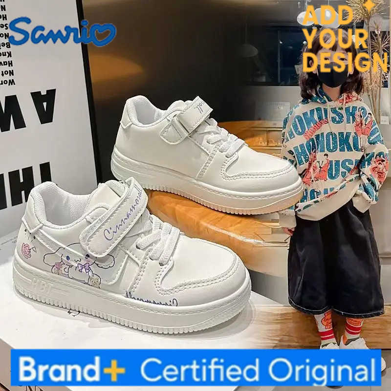 Sanrio Kuromi Childrens Sneakers Teen Outdoor Shoes Girls Cinnamoroll Casual Shoes Boys Soft Sole Sport Shoes School Shoes Kids H251223
