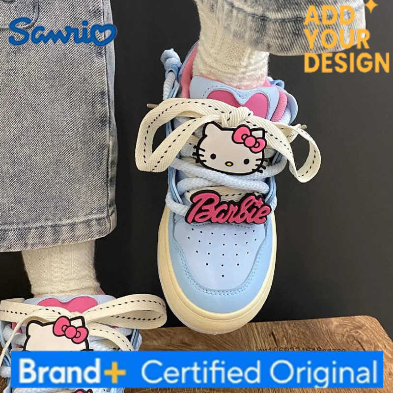 Sanrio Hello Kitty Cute Dopamine Fashion Bread Shoes Women Autumn New Thick Soled Sneakers Korean Version Trend Versatile Casual Shoes H251223
