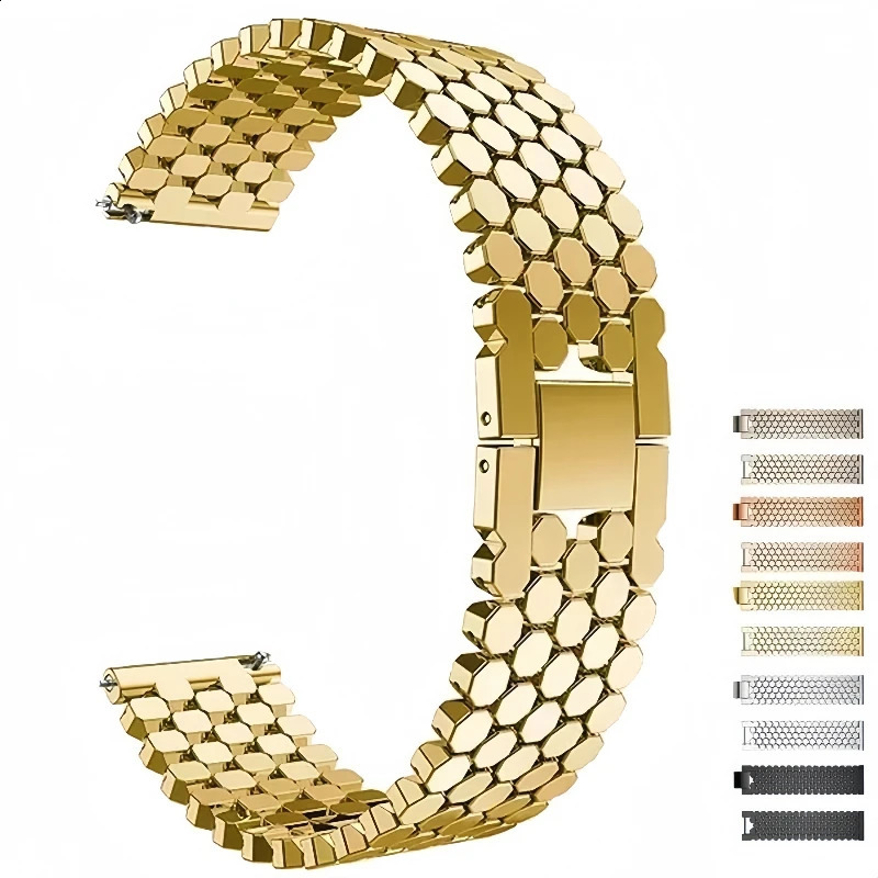 22mm 20mm Metal Strap for Samsung Galaxy Watch 7/FE/6/5/4 40mm 44mm Correas Bracelet for Huawei Watch GT2-3 42mm 46mm Band 251223