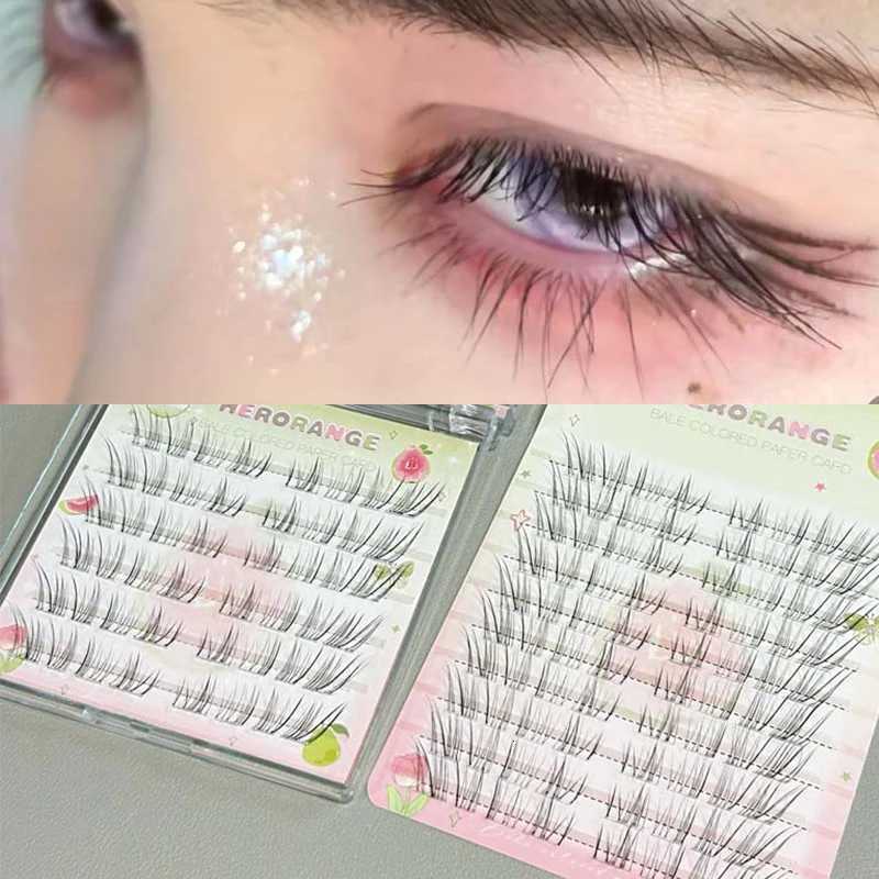 No Need Glue Self-adhesive False Eyelashes Large Capacity Upper Eyelashes Single Cluster Segmented Natura Curling DIY EyelasheT251223