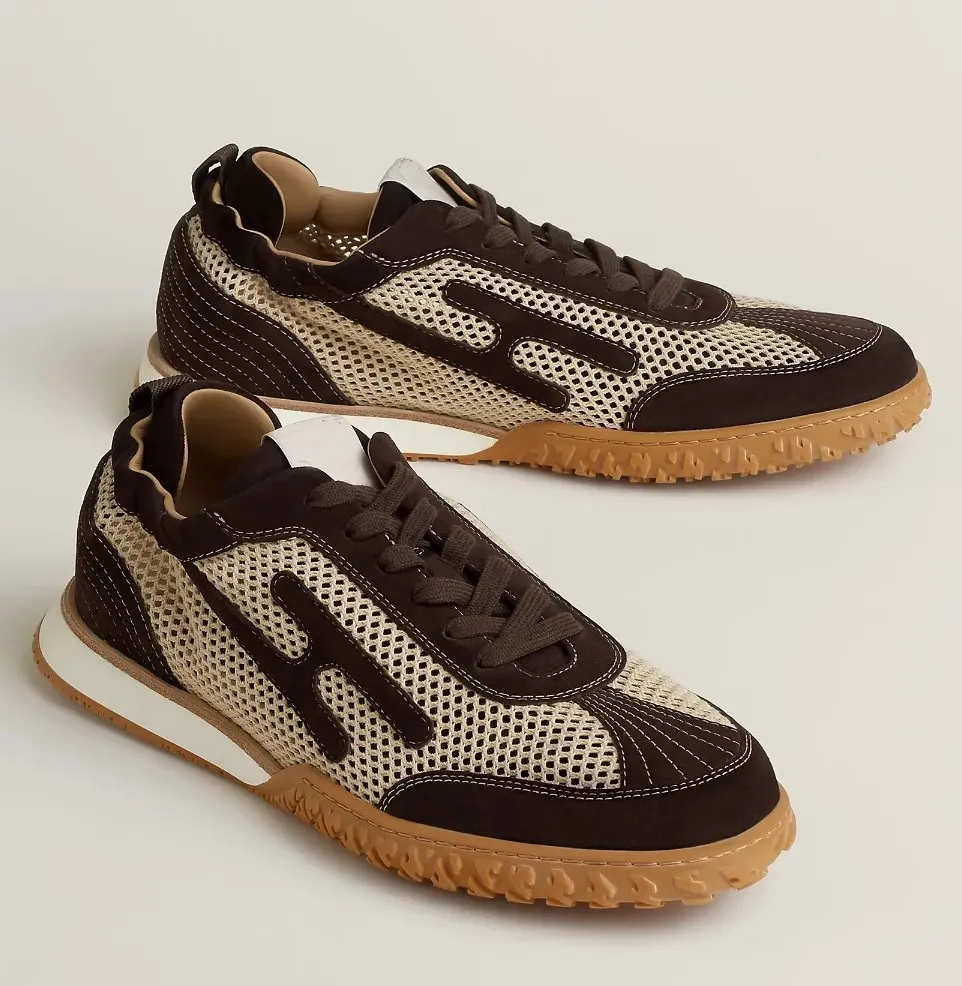 Perfect Bouncing Jet Men Sneakers Shoes Mesh Breath Mesh Knit Nappa Leather Honey Rubber Runner Sole Runnner Sports Tech Fabrics Summer Trainer EU35-46