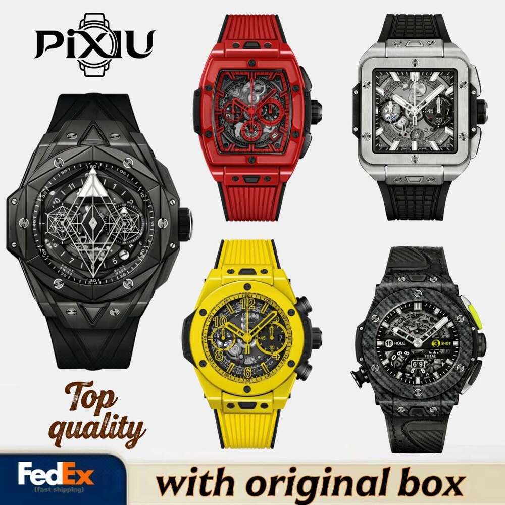 AAA Hublotx Watch Luxury Designer Watches Mens Watches Premium Gifts Fashion Accessories Luminous Chronograph Watches For Men Quartz Watches Original Box Montre