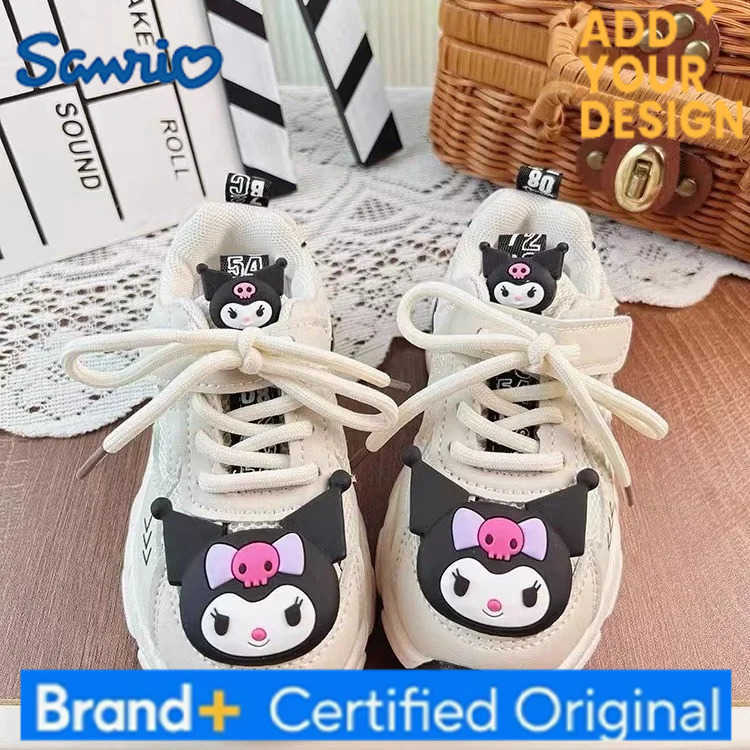 Sanrio Hello Kitty Animation Peripheral Kawaii Childrens Sneakers Mesh Breathable Cute Hello Kitty Cartoon Girl Dad Shoes Gift H251223