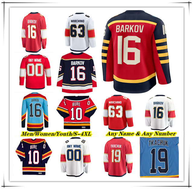 Brad Marchand Matthew Tkachuk Aleksander Barkov Hockey Jersey Floridas Pantherss Sergei Bobrovsky Sam Bennett Reinhart Anton Lundell Evan Rodrigues Verhaeghe