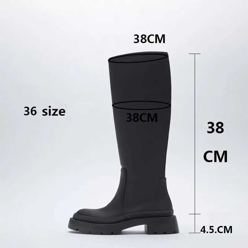 Women Long Boots Autumn Winter Knee High Boots Fashion Shoes Female Footwear Thigh High Boots Leather Knee-High Motorcycle BootsT251223