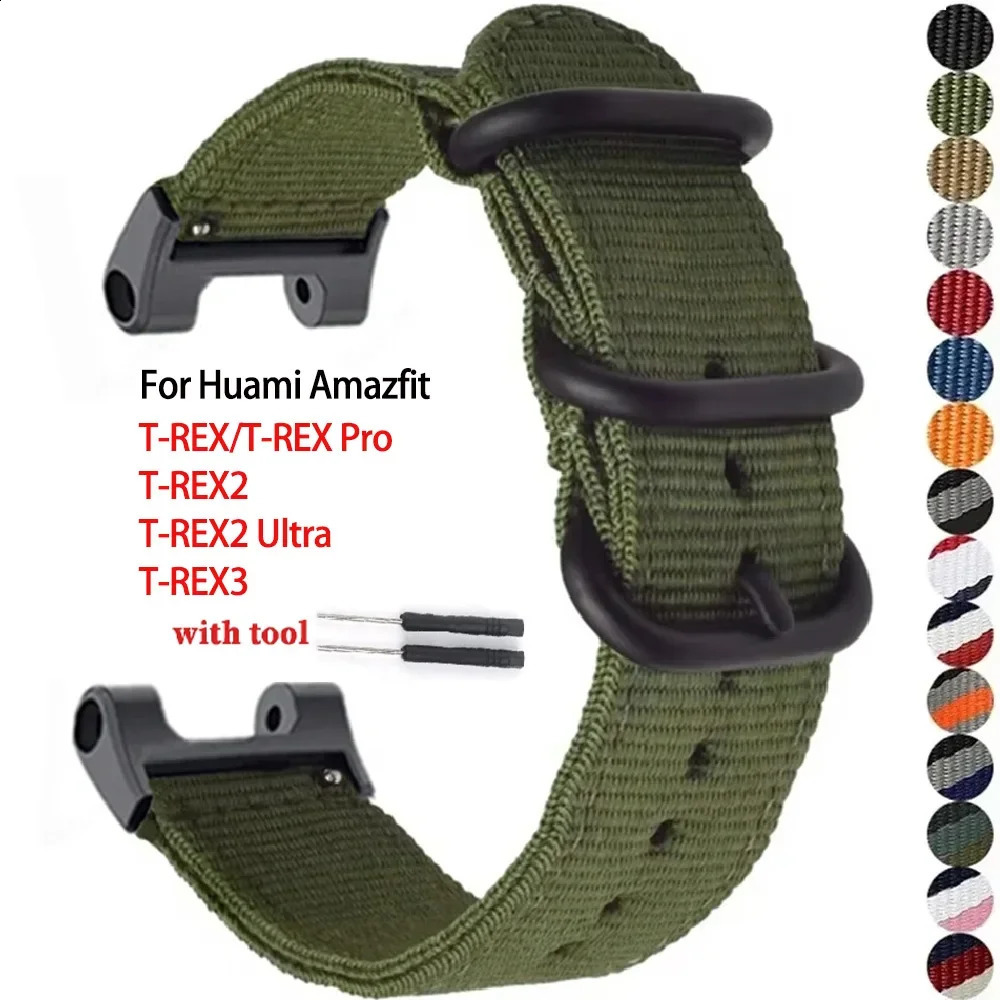 Nylon Band for Huami Amazfit T-rex 3/2 pro Watch Strap for Huami Amazfit T-rex Ultra Sport Belt Smartwatch Bracelet Accessories 251223