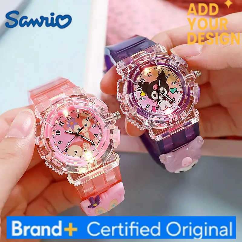 Sanrio 1PC Kawaii Cartoon Anime LED Watch Cute Kuromi Melody Pudding Dog Birthday Gifts And Christmas Thanksgiving Gift Toy H251223