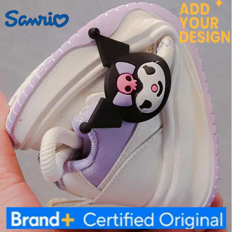 Sanrio Anime Cartoon Kawaii Girls Shoes Kuromi Spring and Autumn New Sports Casual White Shoes Fashionable Sweet Comfortable H251223