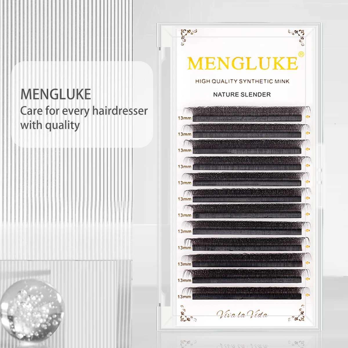 MENGLUKE Brown 4D W Shape Eyelash Extensions High Quality Individual Lashes Automatic Bloom Premade Volume FansT251223