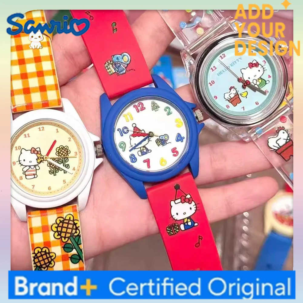 Sanrio New Genuine Hellokitty Childhood Fun Series Watch Blind Box Kt Cat Watch Mystery Box Hellokitty Anime Figure Decoration Gift Toy H251223
