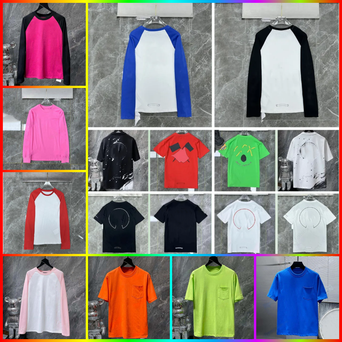 Chrome T-Shirt Fashion Designer Mens Heats Printed Cotton Casual Cross CH Tees Short Sleeve Hip Hop Streetwear Lightweight And Breathable