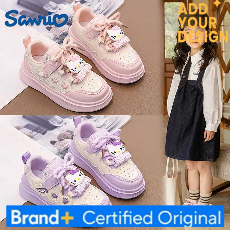 Sanrio Hot Girl Hello Kitty Kawaii Fashion Sneakers Student Autumn and Winter Anime Cartoon Non-Slip Child Leisure Sneakers New Style H251223
