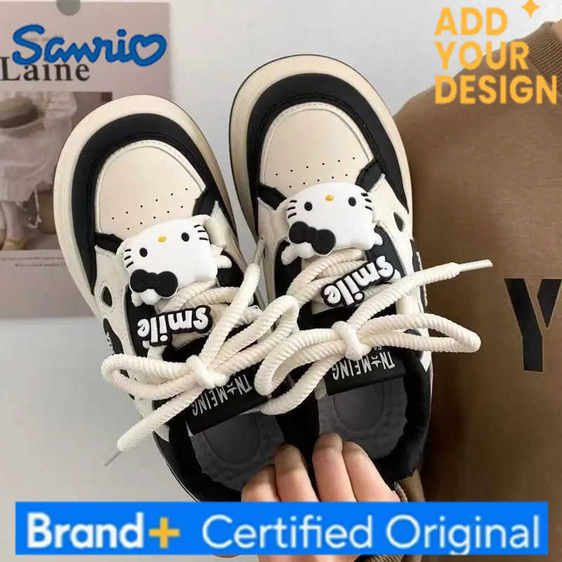Sanrio Y2K Girl Hello Kitty Skate Shoes Student Children The Spring and Autumn Annals Breathable Waterproof Casual Shoes New Kit H251223