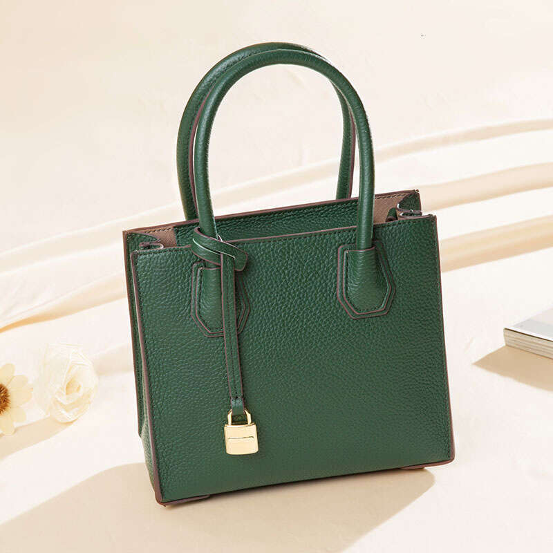 Luxury handbag Hobo new top cowhide leather women's celebrity style lock single handle single shoulder crossbody bag