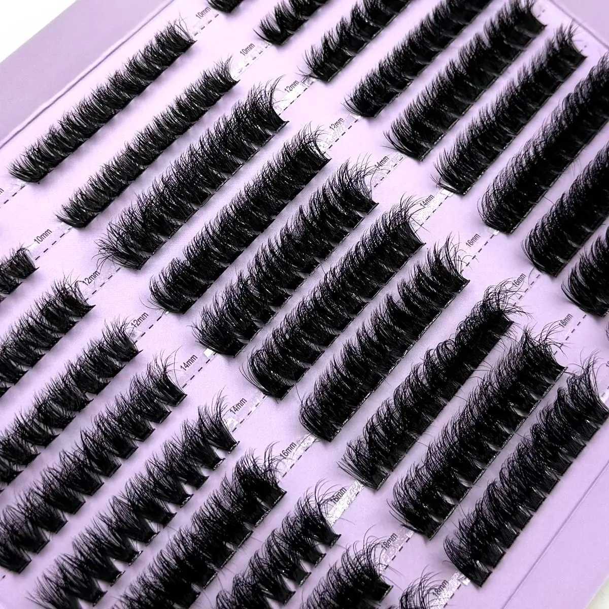 HBZGTLAD 290/300Pcs Fluffy Thick Eyelash Clusters D/DD Wispy Individual Lashes 60/80/100 Mix Eyelash Extensions False EyelashesT251223