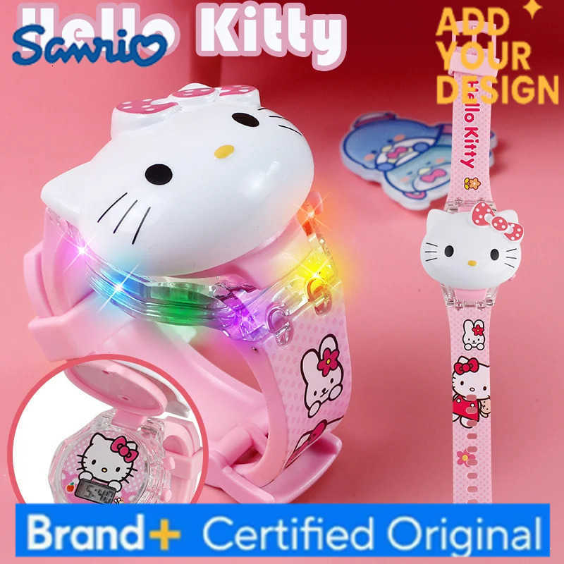 Sanrio Anime Hello Kitty Watch Kuromi Cinnamoroll with Music Silicone Strap Kawaii Wrist Watch My Melody Watch Birthday Gifts H251223