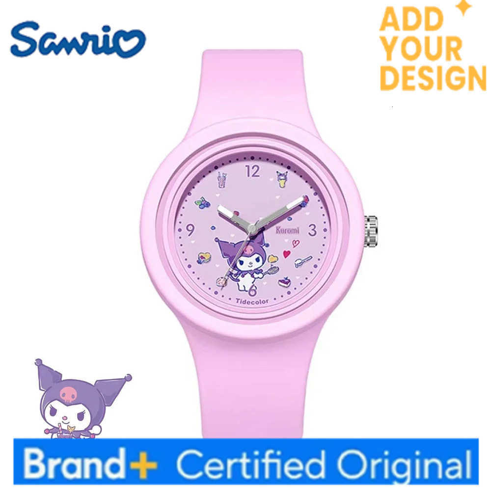 Sanrio Childrens Watch Kuromi Hello Kitty Quartz Casual Cartoon Melody WristWatch Girls Children Birthday Gifts H251223