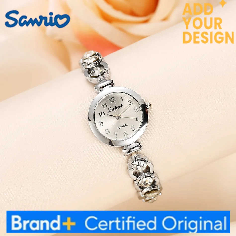 Sanrio Women Watches 2024 Luxury Brands Stainless Steel Crystal Bracelet Wrist Watch Fashion Ladies Dress Reloj Mujer Montre Femme H251223