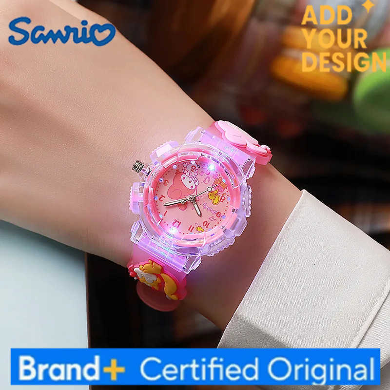 Sanrio Kawaii 3D Pattern Watch Kuromi Luminous Watch Cinnamoroll Melody Childrens Wrist Watch Hello Kitty Boy Girls Watch Gifts H251223