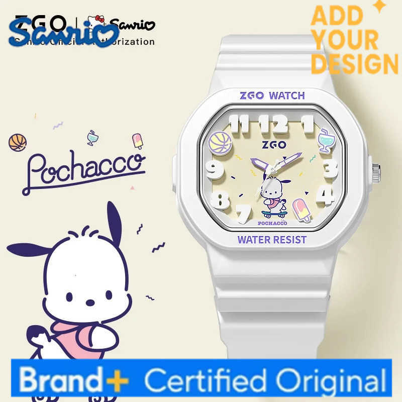Sanrio Pochacco Quartz Watch for Women - Fashion Cartoon Glow-in-the-Dark Waterproof Sports Watch Birthday Gift 357 H251223