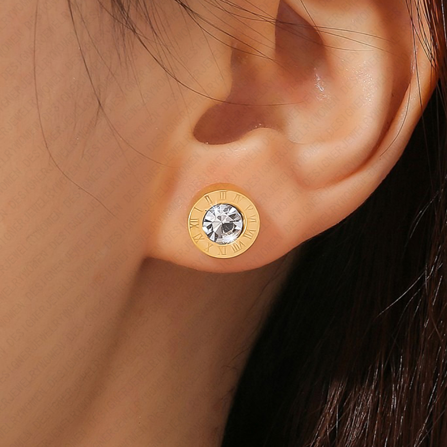 Designer Earrings Designer Earrings for Women Gold Earring Diamond Stud Earrings Luxury Jewlery Designer for Women Elegant Timeless Sparkling Gift Pre