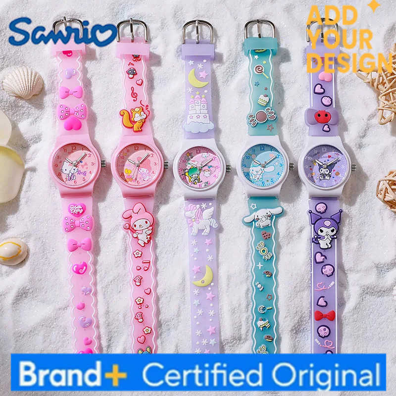 Sanrio Summer Kt Cat Watch Kawaii Anime Peripherals Cinnamoroll Hello Kitty Kuromi Cute Surprise Fashion Kid Exquisite Watch Toy Gifts H251223
