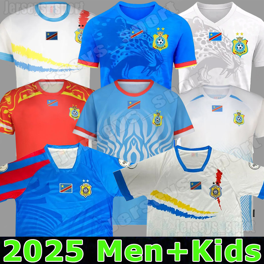 25 26 DR Congo national football team Soccer Jerseys BAKAMBU M.ELIA T.BONGONDA MBUKU MAYELE Player Version Football Shirts 2025 2026 KAYEMBE PICKEL MUKAU Men Uniforms