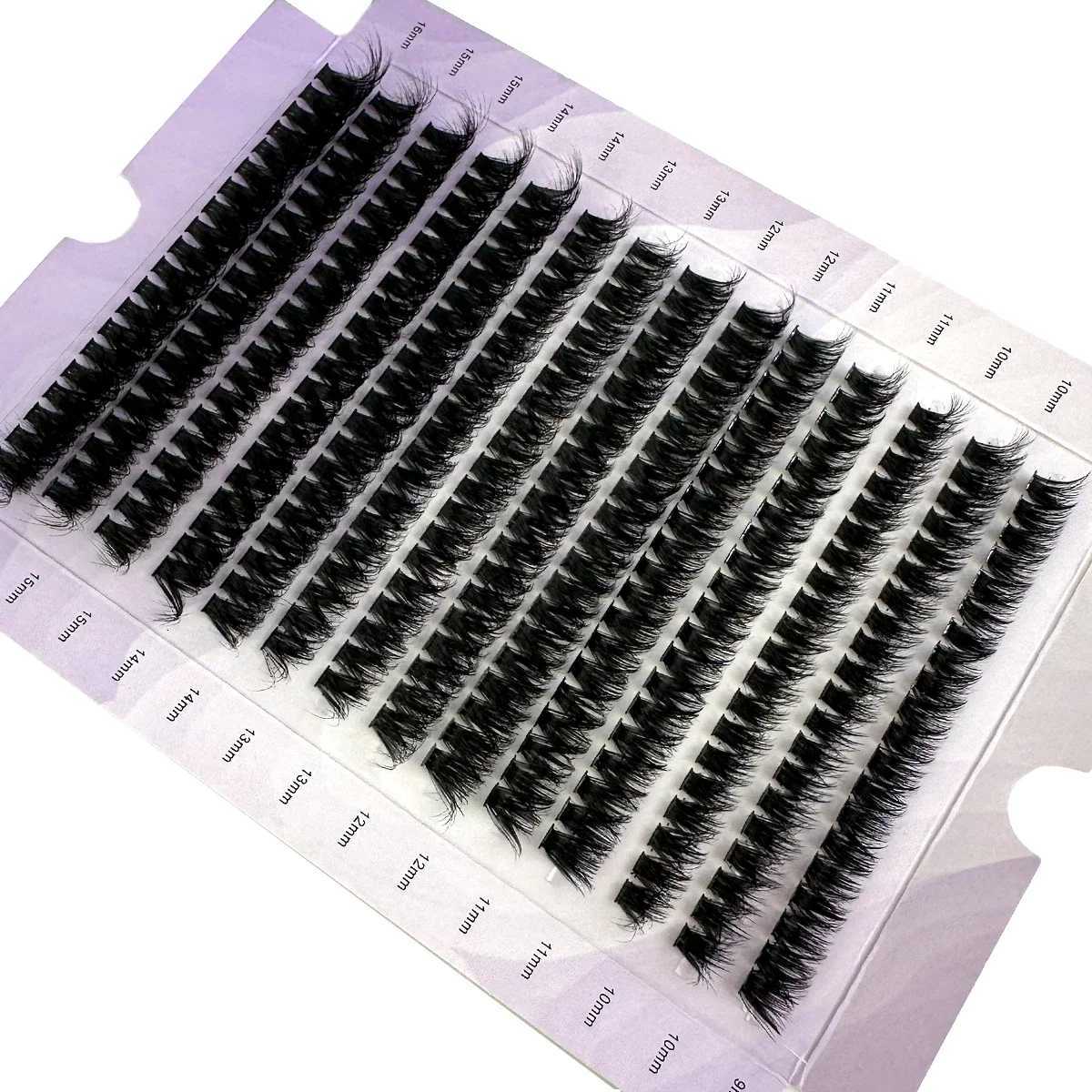 14 Rows 5D Fluffy Cluster Lashes 60D/80D/100D Thick Eyelash D/DD Curl 9-16mm Mix Individual Lashes DIY Lash ExtensionsT251223