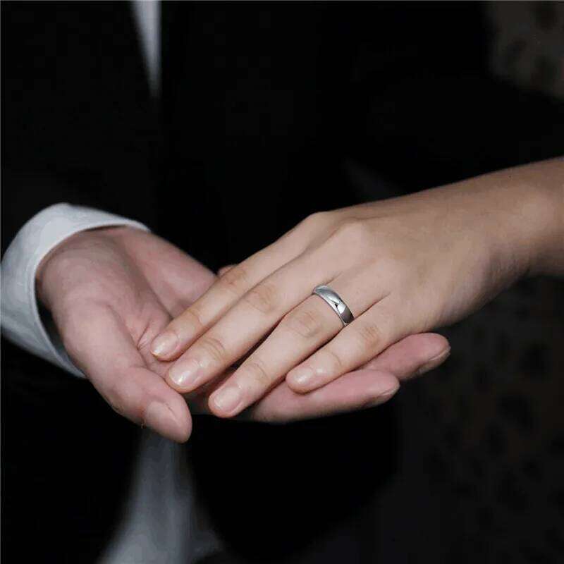 Tigrade Classic Jewelry 2/4/6/8mm Cute Men Women Simple Rings Polish Pure Tungsten Carbide Wedding Band Engagement Ring 25H1223