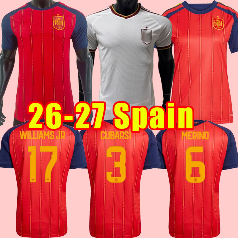 2026 spain soccer jersey Espana ANSU FATI ASENSIO MORATA FERRAN KOKE GAVI AZPILICUETA C.SOLER 26 27 WORLD RAMOS CUP football shirts men fans Player VERSION women vest