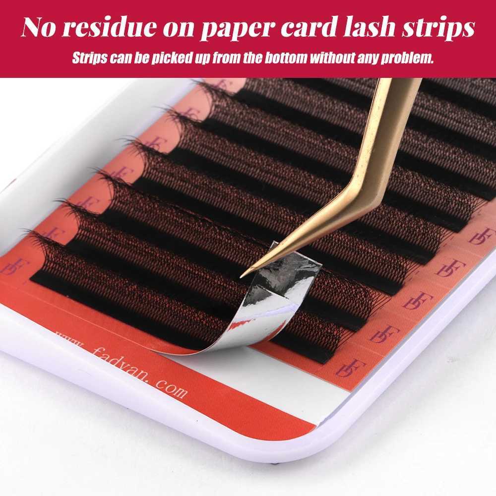3D/4D/5D/6D/7D/8D W Shape Eyelash Extension curl C/D Premade Volume Fan False Eyelashes Natural Faux Mink Lashes Makeup SuppliesT251223