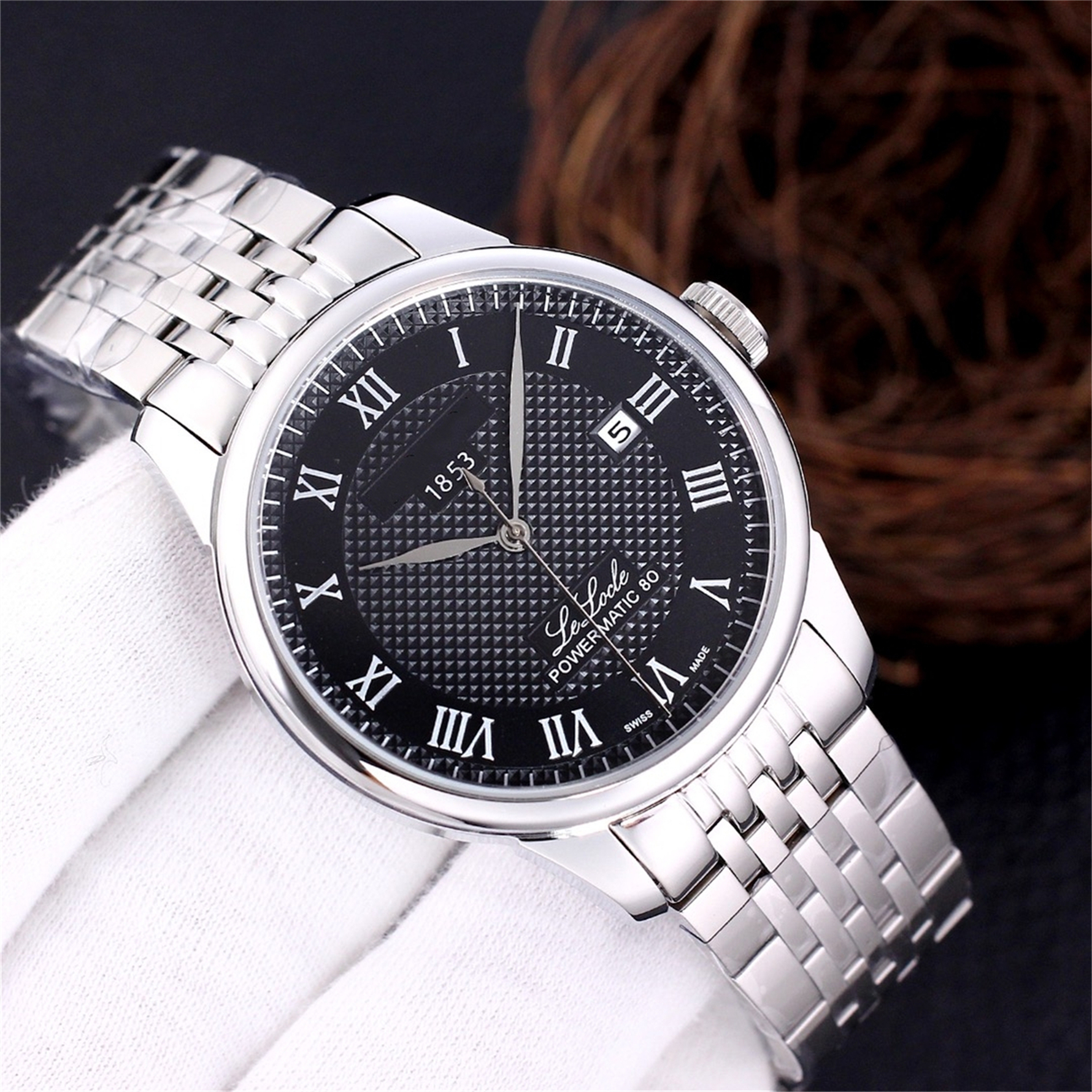 New Mens le Locle 1853 Watches Automatic Mechanical movement watch Stainless Steel Super Luminous Wristwatches women men waterproof watch montre de luxe #257
