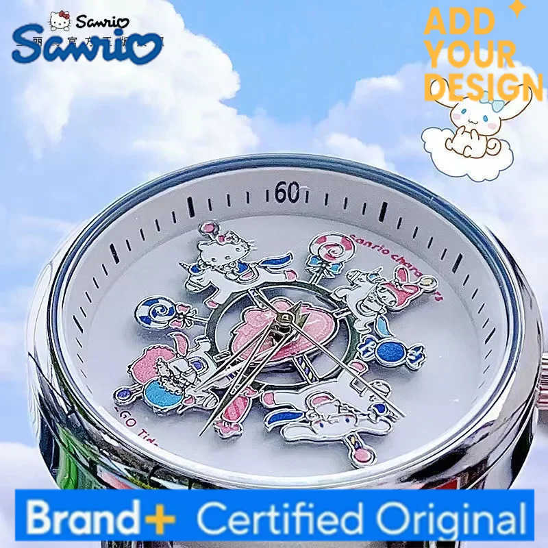 Sanrio ZGOXIns Girls Watches HelloKitty Carousel Student Birthday Gifts H251223