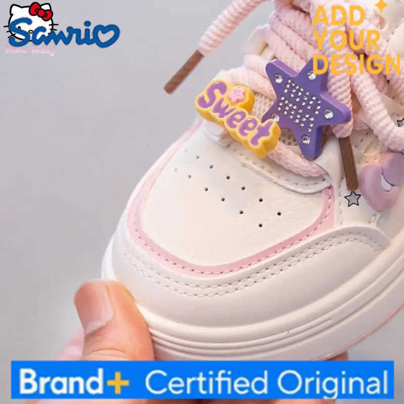 Sanrio Anime Cartoon Girls New Hello Kitty Shoes Kawaii Autumn Winter Fashion Kids Thick Sole Soft Sole Sneaker Sweet Daddy Shoe H251223