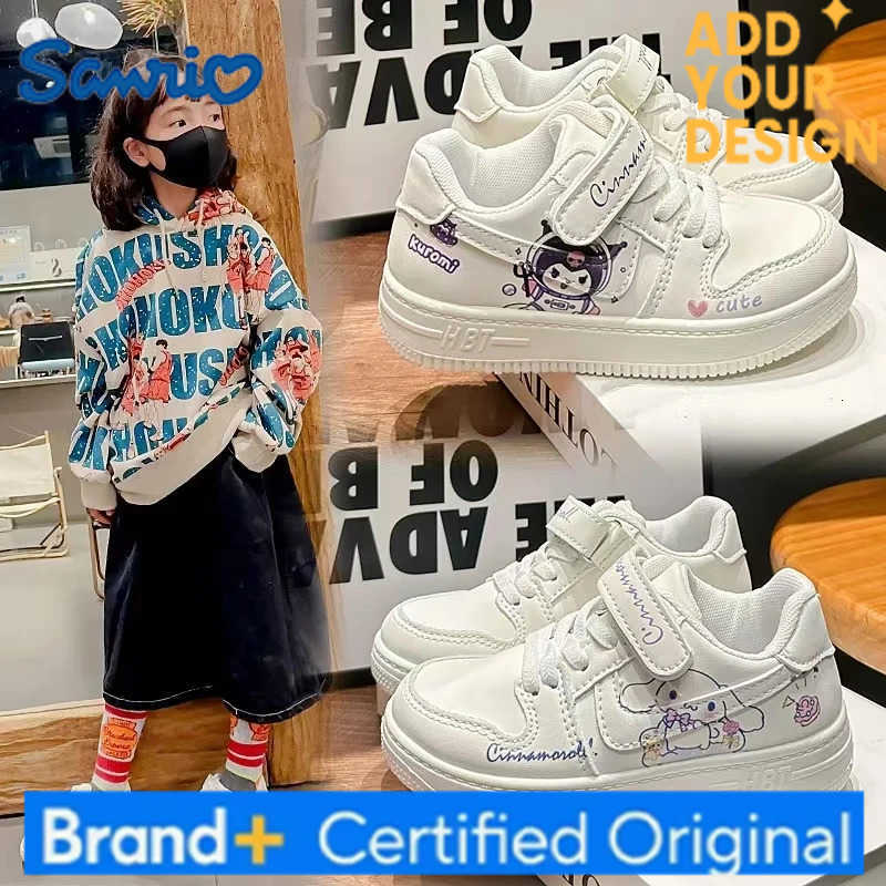 Sanrio Kuromi Childrens Sneakers Teen Outdoor Shoes Girls Cinnamoroll Casual Shoes Boys Soft Sole Sport Shoes School Shoes Kids H251223