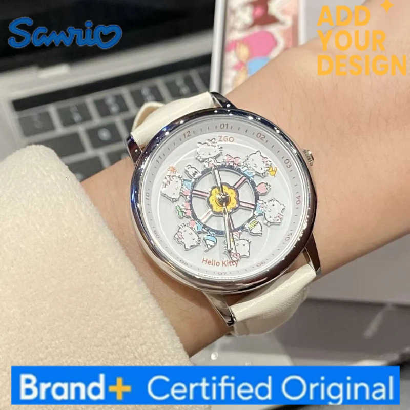 Sanrio Hello Kitty Watch Kawaii Cartoon Cute Animation Creative Exquisite Fashion Versatile Girls Quartz Watch Holiday Birthday Gift H2512231