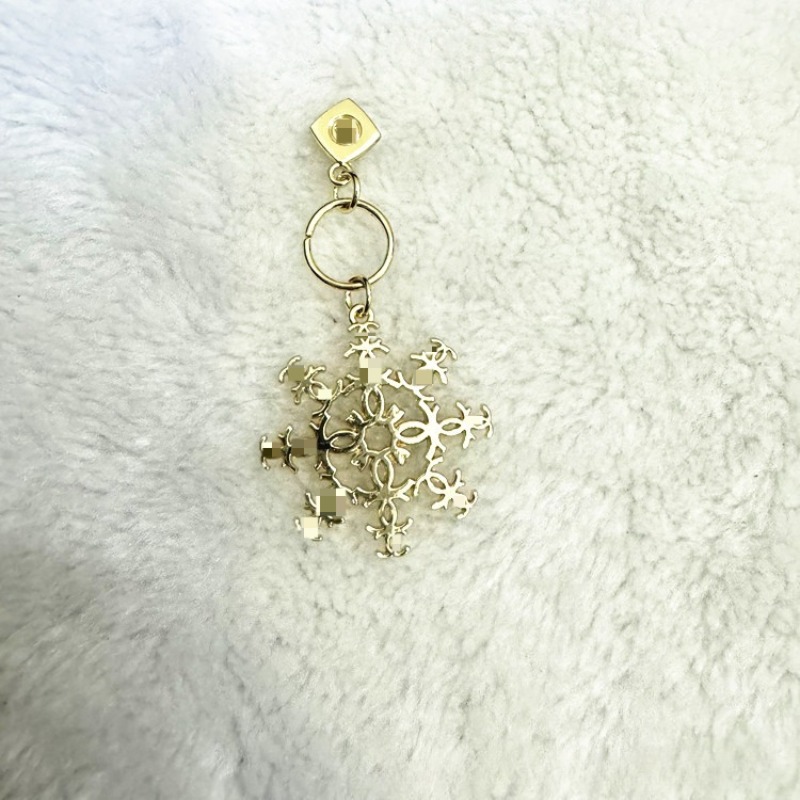Fashion Gold Bag Charms DIY Perfume Bottle Pendant Keychain Hanging Ornament