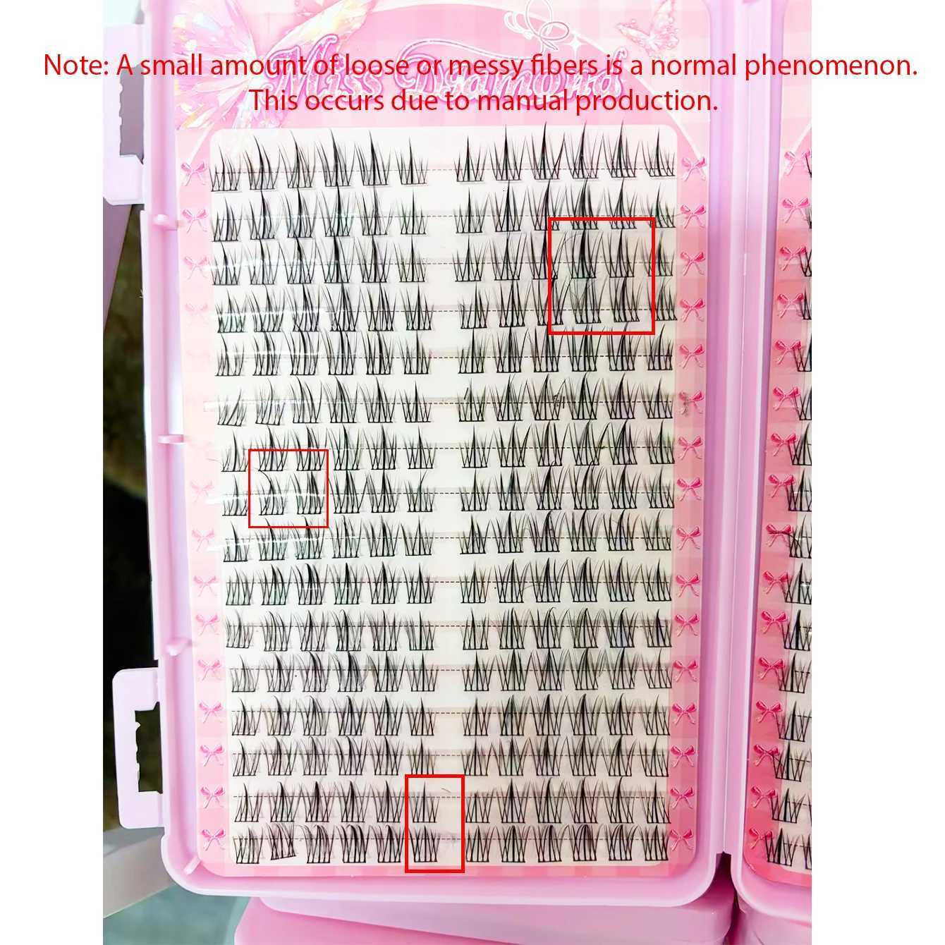 Natural Lightweight 320 Cluster False Eyelashes C-Curl Sunflower Style Reusable for BeginnersT251223
